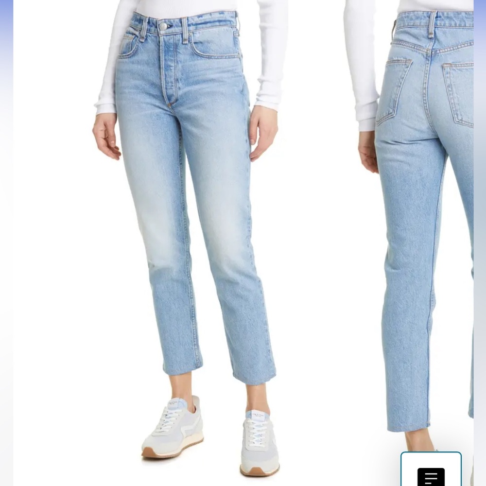Rag & Bone Nina High Waist Ankle Cigarette Jean Size 23